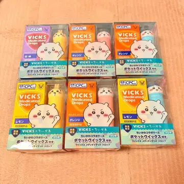 VICKS 빅스 메디케이티드 드롭스 치이카와 (먼작귀) 6종 컴플리트