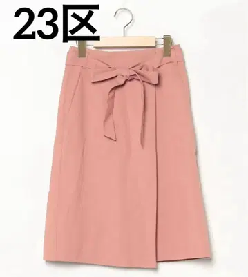 레어템 23구 세탁 가능한 린넨 레이온 트윌 랩스커트 허리 리본 포함