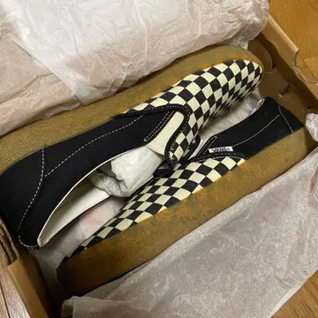 단종 레어 VANS 체커 슬립온 고무 밑창 28.5cm