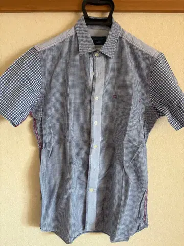 ORIHICA 반팔 체크 셔츠 일본제