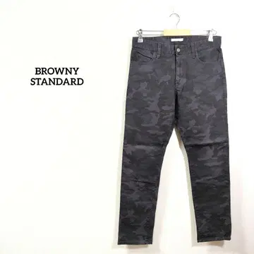 BROWNY STANDARD 카모플라쥬 팬츠 M 캐주얼 치노 팬츠 남성용