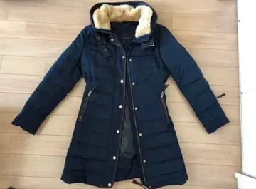 ZARA BASIC 자라 다운 코트 네이비