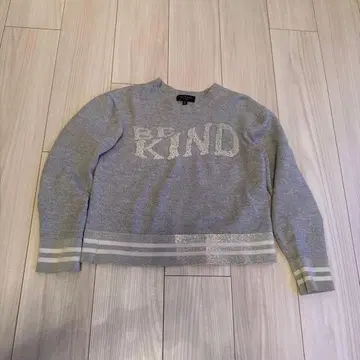 rag & bone 그레이 크롭 맨투맨 S