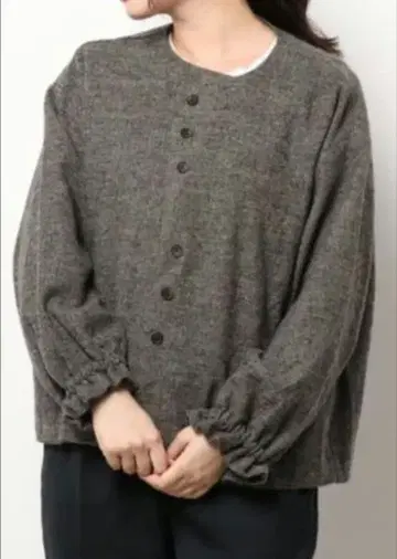 블루종 소매 개더