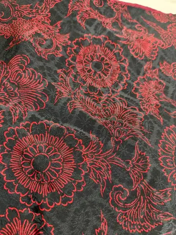 앤티크 기모노, 나고야 오비*꽃+덩굴 패턴