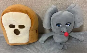 [세트] 빵도둑 모자 + 코끼리 봉제 인형 (택 포함)