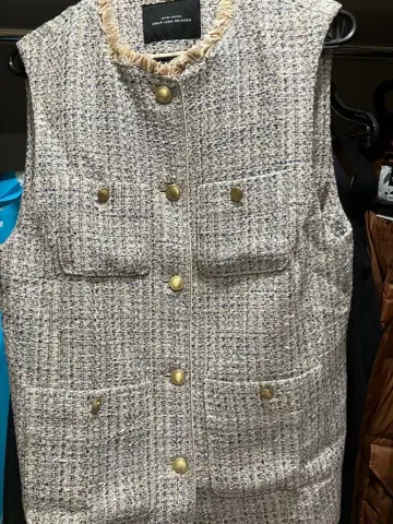 GREEN LABEL RELAXING 트위드 베스트