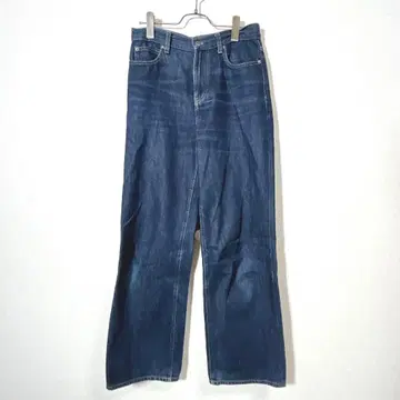 UNIQLO 유니클로 와이드 스트레이트 청바지 네이비 23(58.5cm)