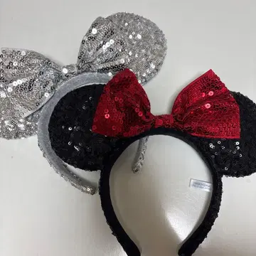 미키 귀 머리띠 스팽글