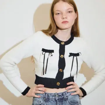 epine Piping Ribbon Cardigan