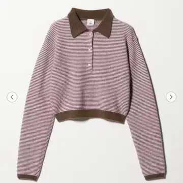 새상품 6(ROKU) 알파카 울 나일론 폴로 니트