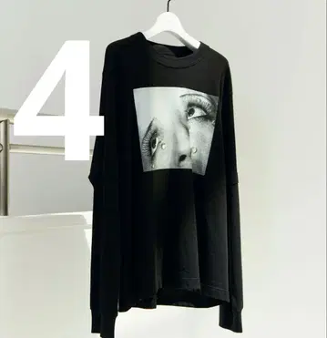 sacai Man Ray Print L/S 티셔츠 블랙 4