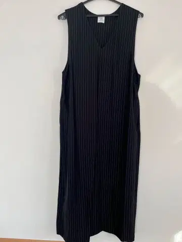 Kurihara harumi 스트라이프 슬리브리스 원피스