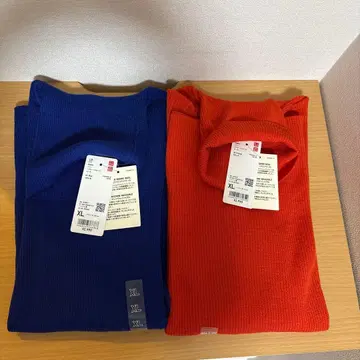 엑스트라 파인 메리노 리브 터틀넥 스웨터 2세트