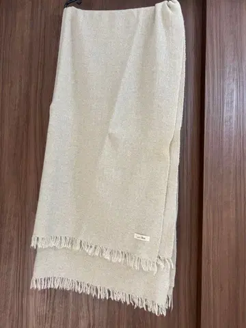 [컨디션 최상] next robe 스톨 대형 베이지 머플러 여성용