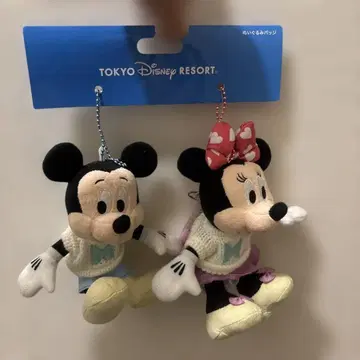 미키 미니 봉제 인형 키링