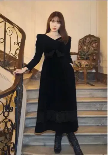 Royal velour Long Dress