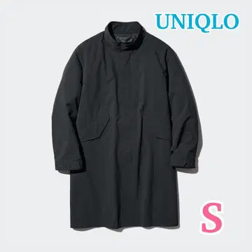 UNIQLO 윈드블루프 2WAY 코트 블랙 발수 라이너