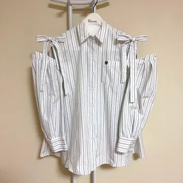 SNIDEL 스나이델 셔츠 미니 원피스 스트라이프