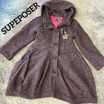 [ 새상품급 ] 스푸포저 울 코트 롱 벌룬 이탈리아제 후드