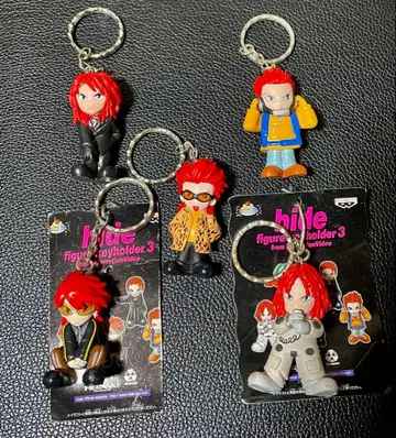 [레어] hide 피규어 키링 5개 세트