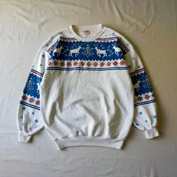 구제 의류 kombi 맨투맨 노르딕 루돌프 캐나다제 90s