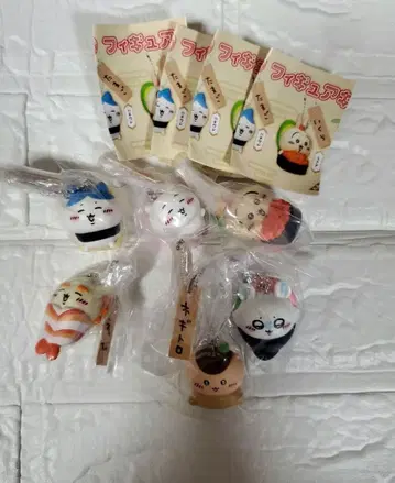 치이카와 (먼작귀) 스시 피규어 키링 컴플리트