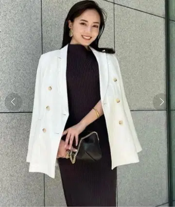 anuans 아뉴앙스 린넨 더블 자켓 White