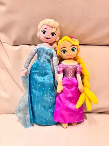 엘사 라푼젤 봉제 인형 세트 프린세스