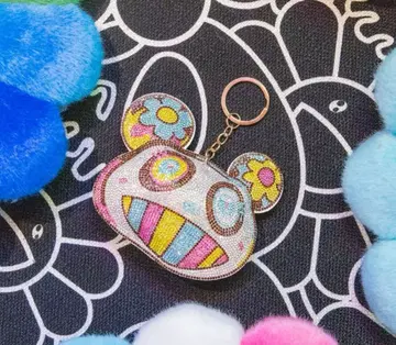 신상 무라카미 다카시 큐빅 팬더 키링 카이카이키키