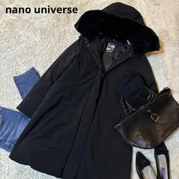 새상품급*나노 유니버스 블랙 다운 자켓 후드 부착 하이브리드 다운