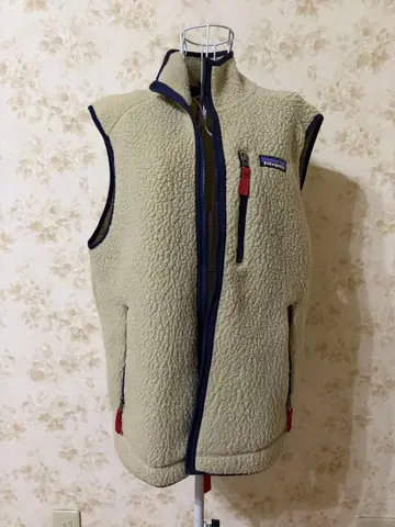 patagonia 플리스 베스트 S 사이즈 크림