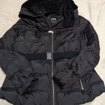 ZARA Lsize 블랙 다운 자켓 L 사이즈
