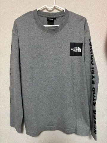 THE NORTH FACE 긴팔 티셔츠 그레이