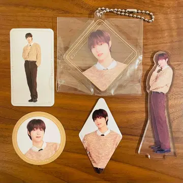 &TEAM EJ 에니마이 복권 아크릴 스탠드 아크릴 키링 스티커 세트