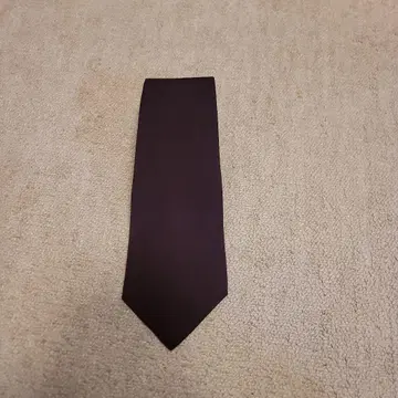 빈티지 다크 브라운 무지 넥타이