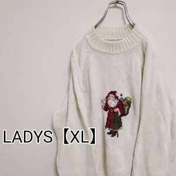 E52 [ 미국제 ] LANDS END 스웨터 [ 여성용 XL ] 화이트