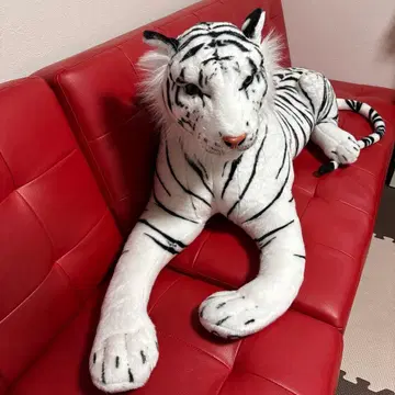 화이트 타이거 특대형 봉제 인형