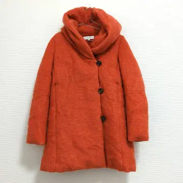 MOGA 모헤어 혼방 오렌지 다운 코트 사이즈 2