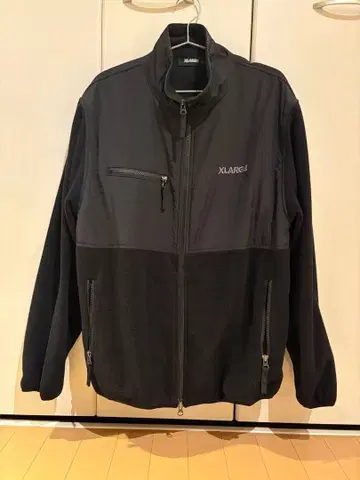 XLARGE 블랙 플리스 자켓 M