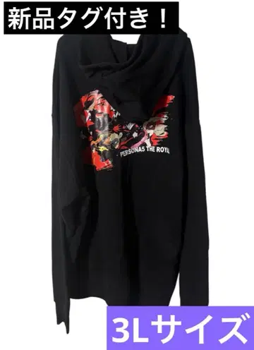 택 포함 새상품*페르소나 5 더 로얄 집합 후드티 3L 블랙*스티커