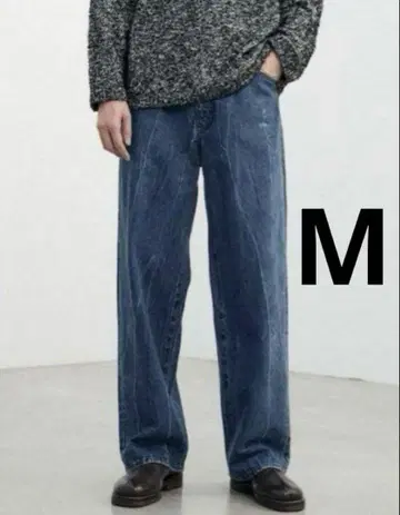 LIDNM VINTAGE SLUB STRAIGHT DENIM sizeM