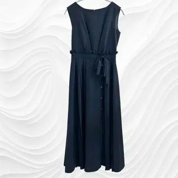 [ 새상품급 ] 원피스 롱 플리츠 네이비 결혼식 드레스