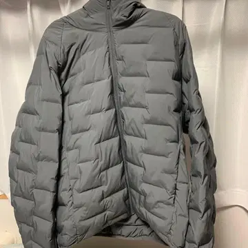 UNIQLO 퍼프 테크 후드티 그레이