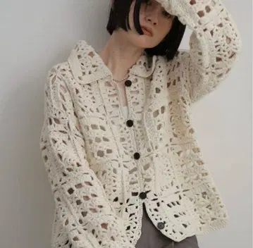 TODAYFUL 크로셰 니트 셔츠 아이보리