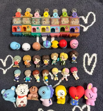 BTS 가챠가챠 피규어 세트