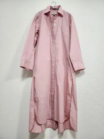 컨디션 최상 [ COS ] 핑크 긴팔 롱 셔츠 원피스