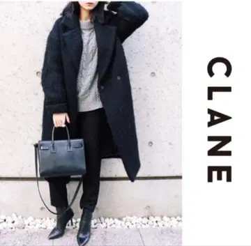CLANE 샤기 울 롱 코트 사이즈 36
