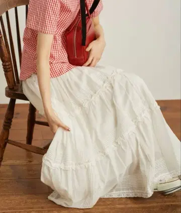 80 보일 핀턱 캉캉 스커트