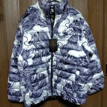 드래곤 패턴 다운 자켓 XL